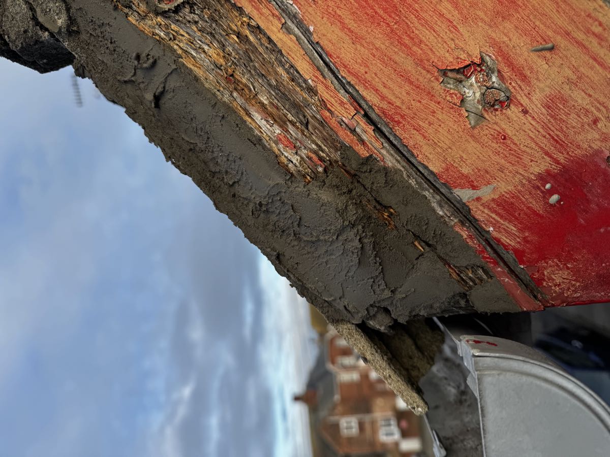 Fascia board repair and replacement on a Lowestoft property